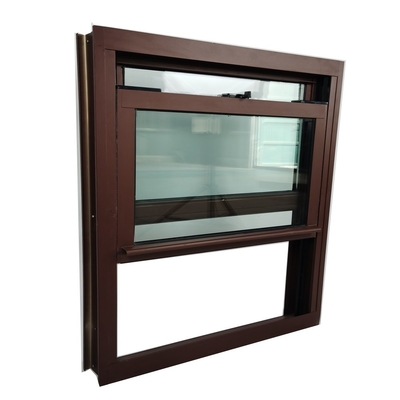 Single Hung Sash Aluminum Windows With Screens Swing Open for Heat Insulation Function
