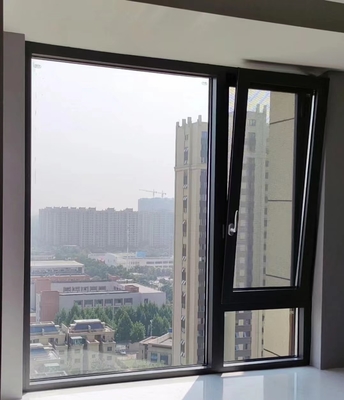 Louver Curtain Type Aluminum Alloy Glass Folding Window for Double Layers Glass Doors