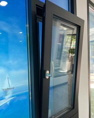 Louver Curtain Type Aluminum Alloy Glass Folding Window for Double Layers Glass Doors