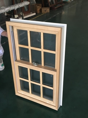 Soundproof Function Good Hanging Curtain Type Double Hung Aluminum Window Sliding Up