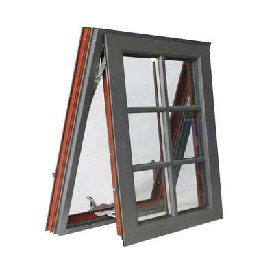 Grade Customization 2047 Aluminum Awning Double Glazed Window Design in Grille Colors
