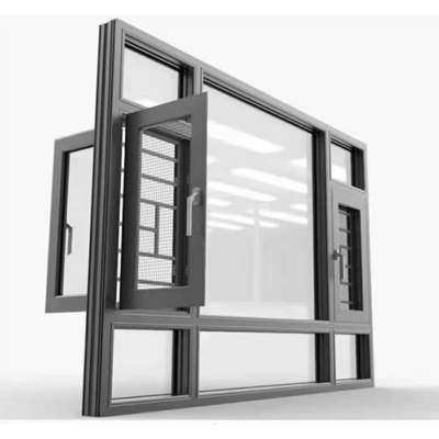 Modern House Decoration Impact Windows with Qualified Hardware and Hanging Curtain Type