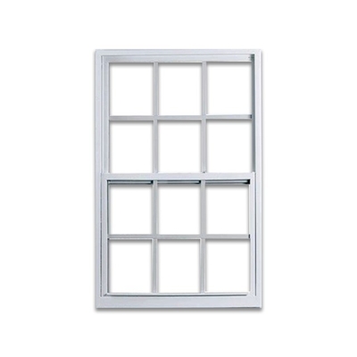 Gray Fibreglass Top Bullet Proof Single Hung Windows with Energy and Anti Theft Features
