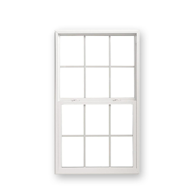Gray Fibreglass Top Bullet Proof Single Hung Windows with Energy and Anti Theft Features