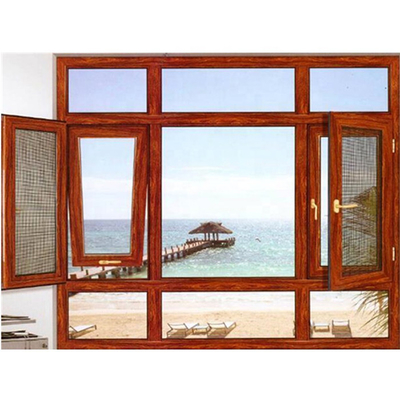 Modern House Decoration Impact Windows with Qualified Hardware and Hanging Curtain Type