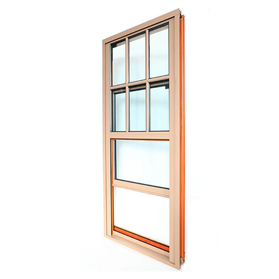 Gray Fibreglass Top Bullet Proof Single Hung Windows with Energy and Anti Theft Features