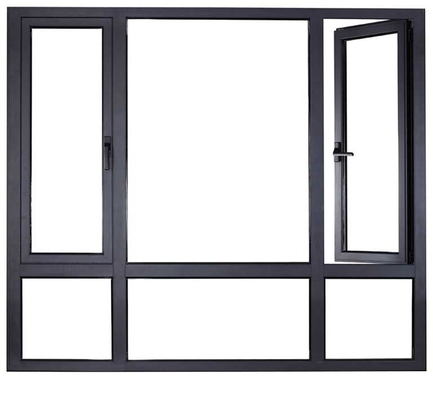 2023 Custom 48 X 60 Casement Window Aluminum Glass for Folding Screen in Commercial