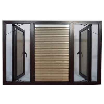 Chinese Top Hardware Double Casement Windows for Horizontal Opening Pattern at Prices