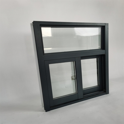 Modern Aluminum Sliding Window with Heat Insulation Function and Hanging Curtain Type