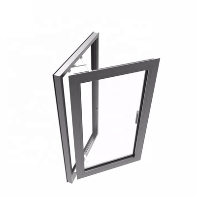 Modern Swing Open Casement Windows with Black Vinyl Exterior and Built-in Ventilation