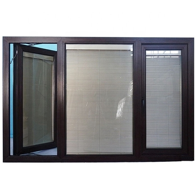Modern Swing Open Casement Windows with Black Vinyl Exterior and Built-in Ventilation