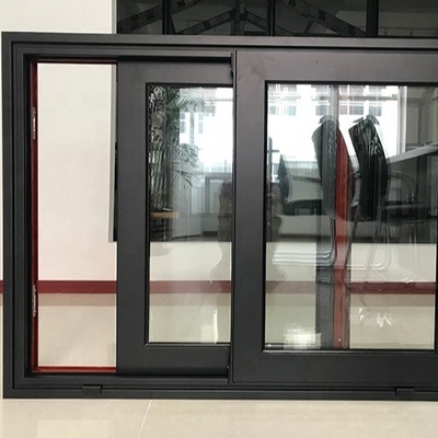 2023 Aluminum Sliding Window with High Security System Lock and Hanging Curtain Type