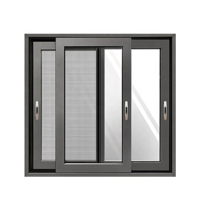 2023 Aluminum Sliding Window with High Security System Lock and Hanging Curtain Type