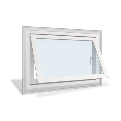 Tempered Glass UPVC Profile Awning Window for Heat Insulation House Doors and Windows