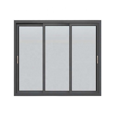 2023 Aluminum Sliding Window with High Security System Lock and Hanging Curtain Type
