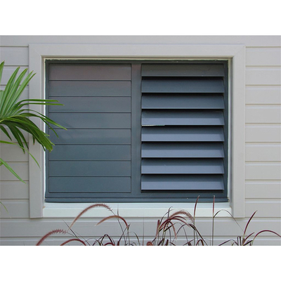 Horizontal Opening Pattern Steel Windows for Customized Colors in Homes and Factories