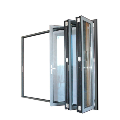 1.2mm/1.4/1.6/1.8/2.0mm Aluminum Frame Top Stacking Glass Door for Heat Insulation