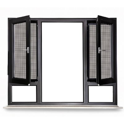 60 x 48 Aluminum Casement Windows with Modern Design and Stainless Steel Screen Netting