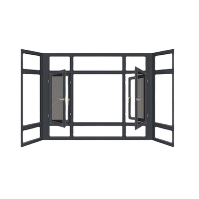 60 x 48 Aluminum Casement Windows with Modern Design and Stainless Steel Screen Netting
