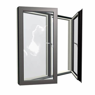 Professional Black Casement Windows with Heat Insulation Advantage and Security Mesh