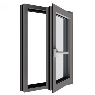 Professional Black Casement Windows with Heat Insulation Advantage and Security Mesh