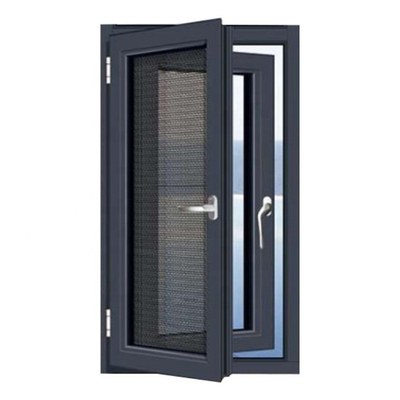 Aluminum Alloy Triple Pane Casement Windows and Doors with Built-in Security Mesh