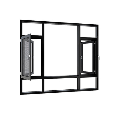 Aluminum Alloy Triple Pane Casement Windows and Doors with Built-in Security Mesh