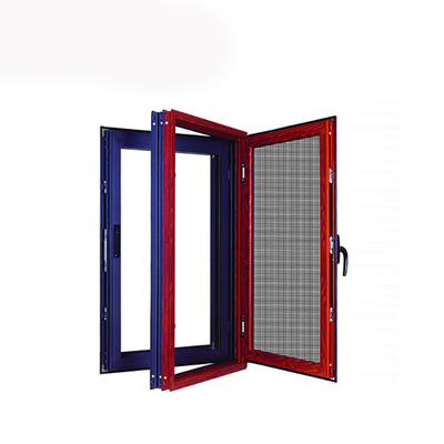 Aluminum Alloy Triple Pane Casement Windows and Doors with Built-in Security Mesh