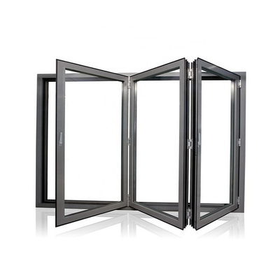 Home Office Hurricane Impact Aluminum Windows and Folding Doors for Modern House Design