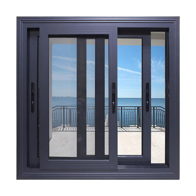 Simple Design Elegant House with Grill Louver Type Swing Open Aluminum Glass Windows