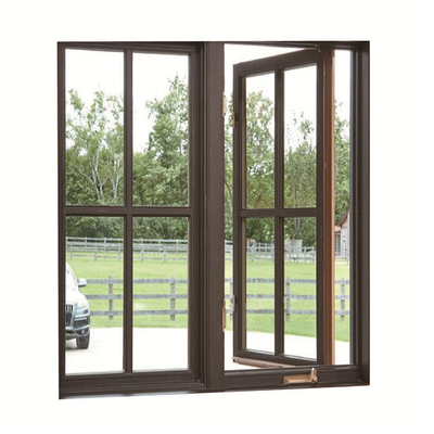 Aluminum Profile Villa Home Soundproof Casement Windows with Heat Insulation Advantage