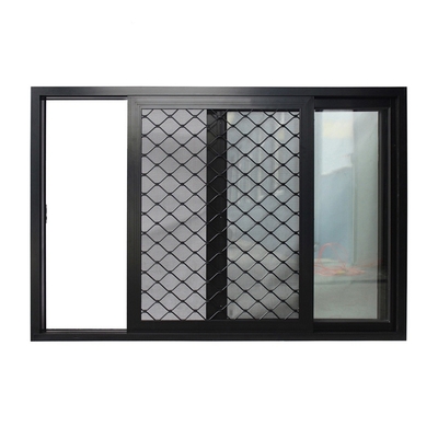 Modern Design Double Glazed Sliding Windows with Customized Color and Aluminium Frame