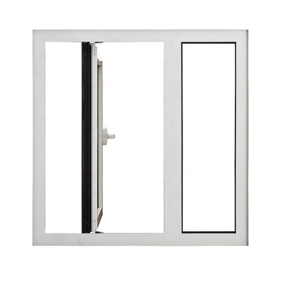 Traditional Design Upvc Casement Window with Heat Insulation and Waterproof Advantage
