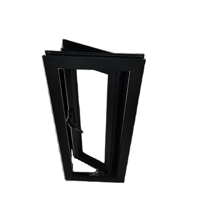 Roof Balcony Aluminum Casement Windows with 180 Degree Opening and Louver Curtain Type