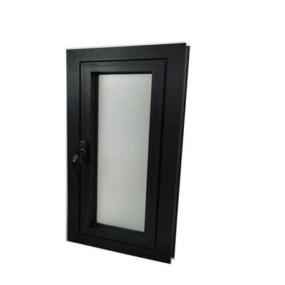 Roof Balcony Aluminum Casement Windows with 180 Degree Opening and Louver Curtain Type