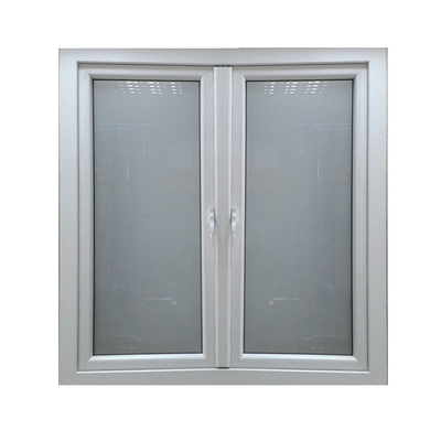 FiberGlass Screen Netting Upvc Casement Window with Roller Shutter in Customized Colors