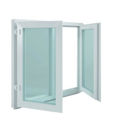 FiberGlass Screen Netting Upvc Casement Window with Roller Shutter in Customized Colors