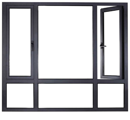 Impact Resistant Casement Aluminum Window for Curtain Type Sliding and Roller Shutter