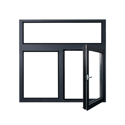 Double Class Unbreakable Aluminum Clad Windows in 110mm Customized Size with FiberGlass