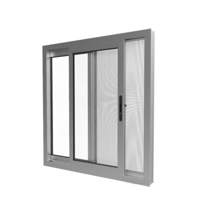 Electric Aluminum Tilt Turn Window Up Down Sliding With Blinds in Customized Colors