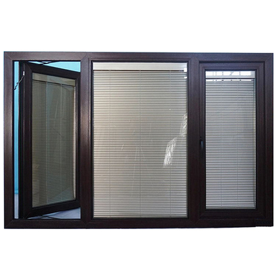 180 Degree Opening Aluminum Alloy Glass Folding Window Workshop Construction Design