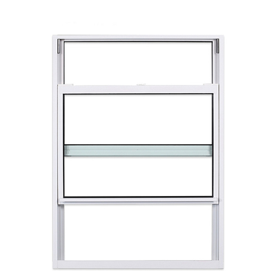 Customized Colors White PVC Frame Plastic UPVC Single Sliding Energy Vinyl Windows