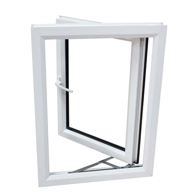 48 x 60 Single Arched Top Vinyl Upvc Casement Windows And Doors With Roller Shutter Blinds