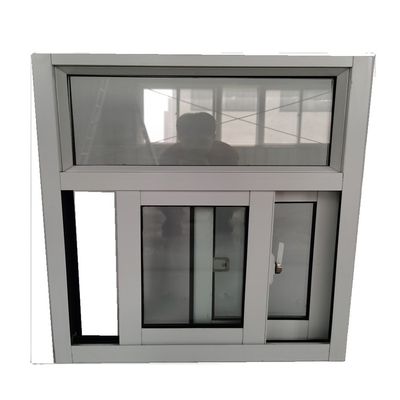 Horizontal Slide Up Windows for Office Buildings 3 Track Aluminium Sliding Window
