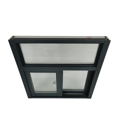 Horizontal Slide Up Windows for Office Buildings 3 Track Aluminium Sliding Window