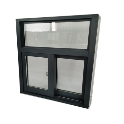 Horizontal Slide Up Windows for Office Buildings 3 Track Aluminium Sliding Window
