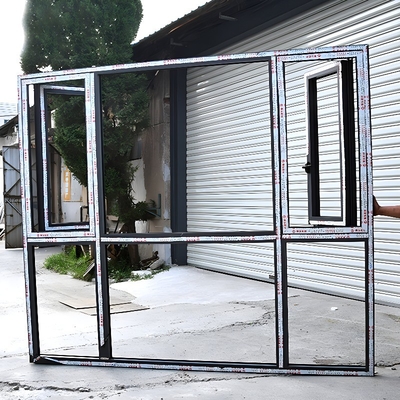 Customizable Hanging Curtain Type Aluminum Hurricane Impact Windows with Grille Design