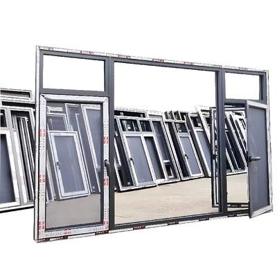 Customizable Hanging Curtain Type Aluminum Hurricane Impact Windows with Grille Design