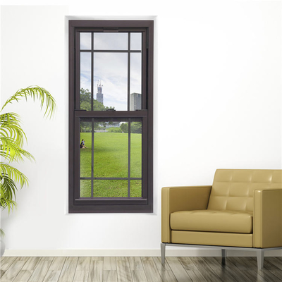 Vinyl Windows Single Hung Upvc Double Glazed with Folding Screen and Curtain Type