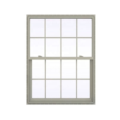 Vinyl Windows Single Hung Upvc Double Glazed with Folding Screen and Curtain Type